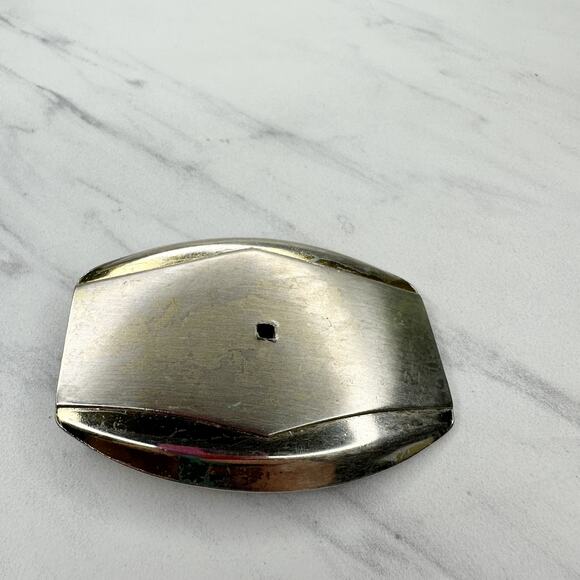 Silver and Gold Tone Western Belt Buckle - Picture 1 of 8